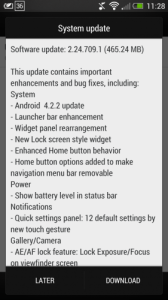 HTC One OTA Jelly Bean 4.2.2 Update 