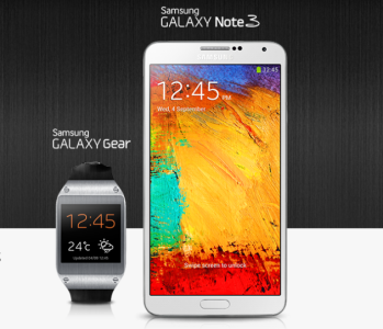 Galaxy Gear and Note 3