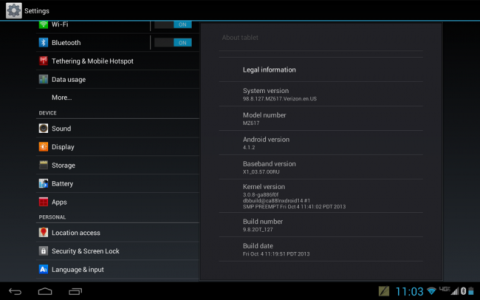 Android 4.1.2 update released for Verizon Motorola DROID XYBOARD