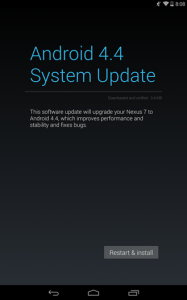 Android 4.4. KRT 16S System Update