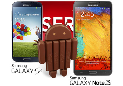 Galaxy S4 and Note 3 Android 4.4 Update