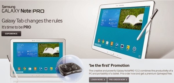 Galaxy NotePRO to be Released on February 4 in the UK