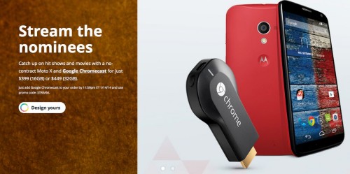 Off Contract Moto X To Come with Free Chromecast