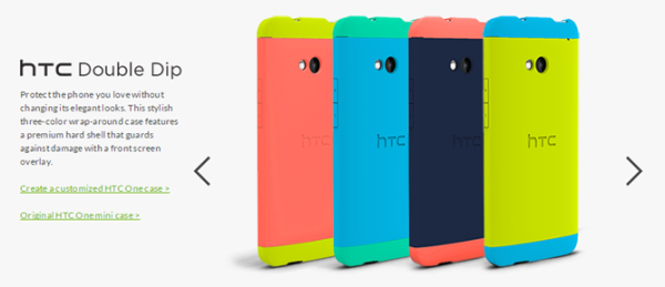 New Customizable HTC One Double Dip Case Version