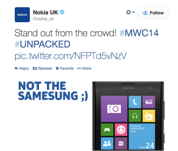Nokia Makes Fun of Samsung’s New Galaxy S5