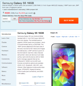 Galaxy S5 Available For Purchase from Saholic