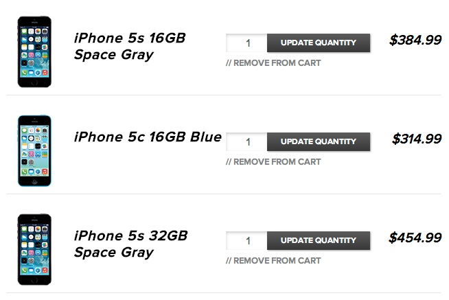 New Competitive off-contract Virgin Mobile Price for iPhone 5S