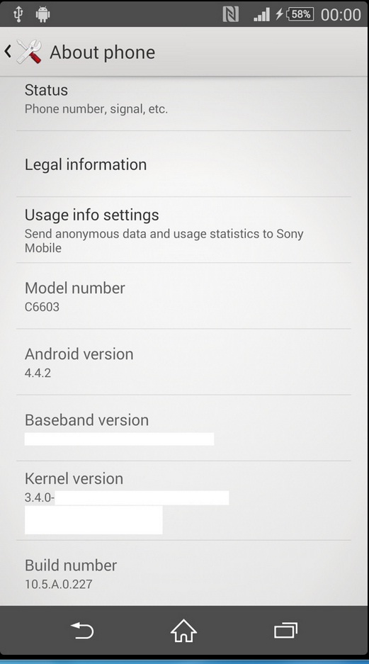 Update Xperia Z with 10.5.A.0.227 Android 4.4.2 Firmware