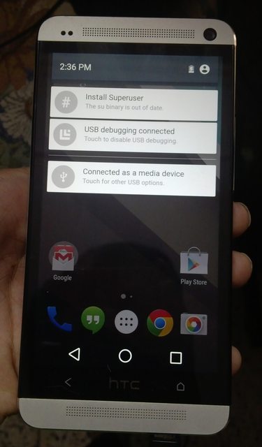 Android L Developer Preview Ported to HTC One (M7)