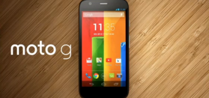 Motorola releases Moto G