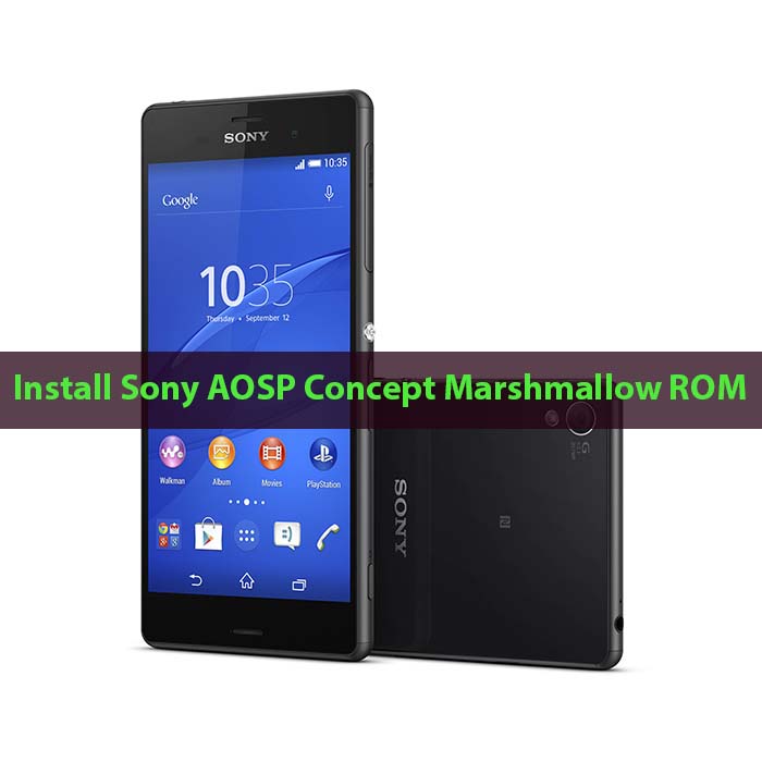 Enjoy Sony AOSP Concept Marshmallow ROM on Xperia Z3 Compact