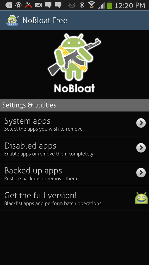 How to Clean up your Rooted Phone with NoBloat