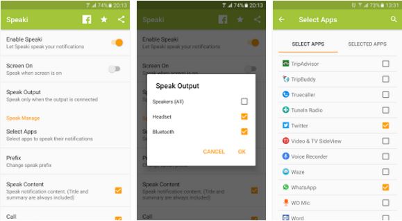 How to Use Speaki that can Loudly Read Notifications