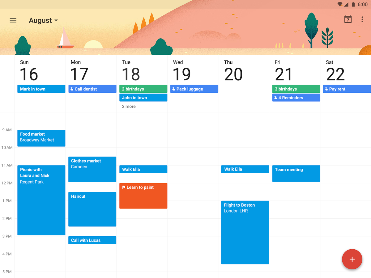 Enjoy Google Calendar which focuses on what’s really important