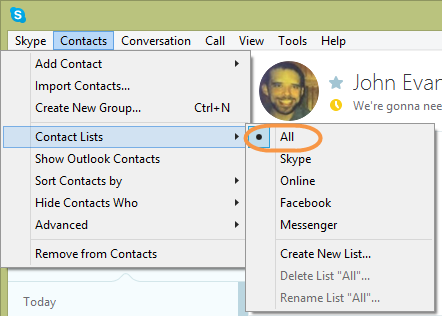 How to Follow a Skype Contact on Android