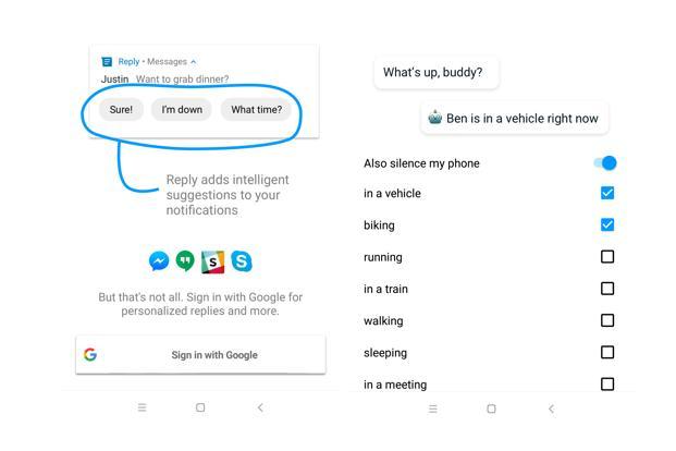 Respond with a Single Touch via Google Reply