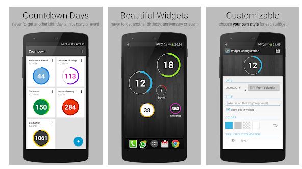 Add the Countdown Widget on Galaxy S9 Plus Smartphone