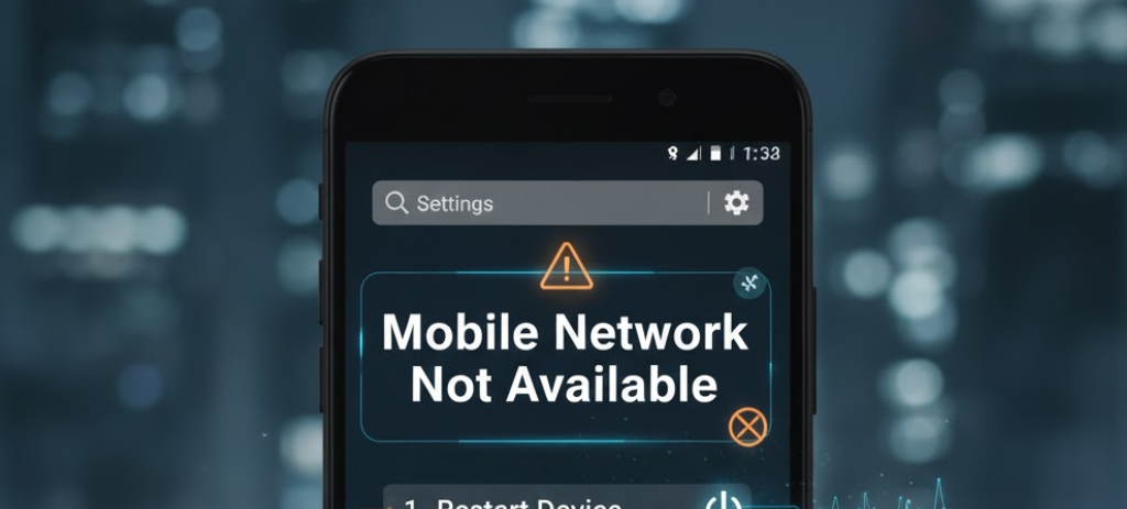 fix mobile network not available